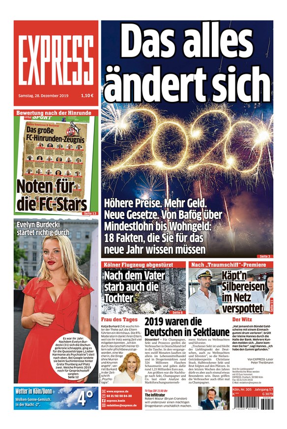 EXPRESS Koeln vom 28.12.2019 – als ePaper im iKiosk lesen