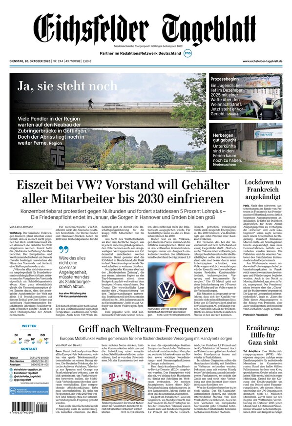 Eichsfelder Tageblatt - ePaper