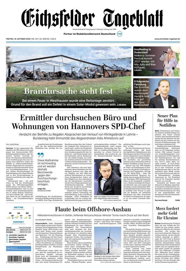 Eichsfelder Tageblatt - ePaper