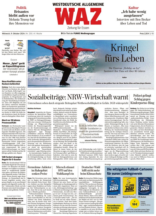 WAZ Westdeutsche Allgemeine Zeitung - ePaper