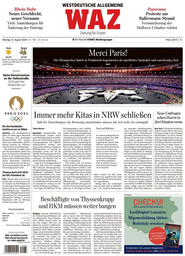 WAZ Westdeutsche Allgemeine Zeitung - ePaper