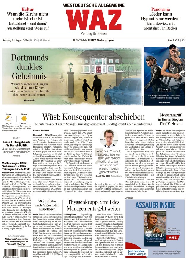 WAZ Westdeutsche Allgemeine Zeitung - ePaper