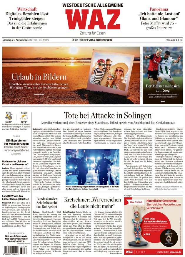 WAZ Westdeutsche Allgemeine Zeitung - ePaper