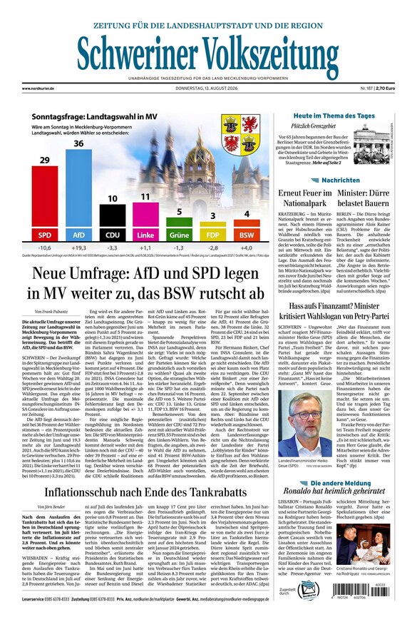 Schweriner Volkszeitung - ePaper