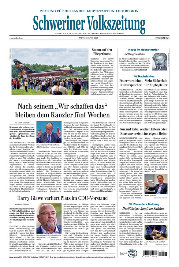 Schweriner Volkszeitung - ePaper