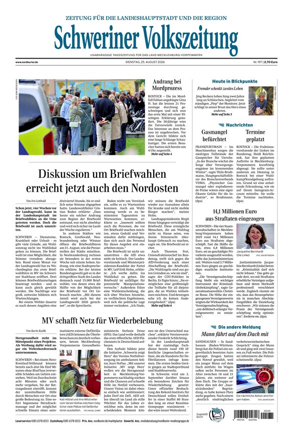Schweriner Volkszeitung - ePaper