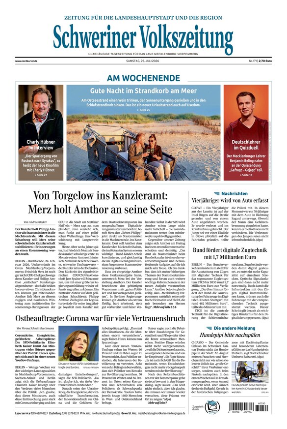 Schweriner Volkszeitung - ePaper