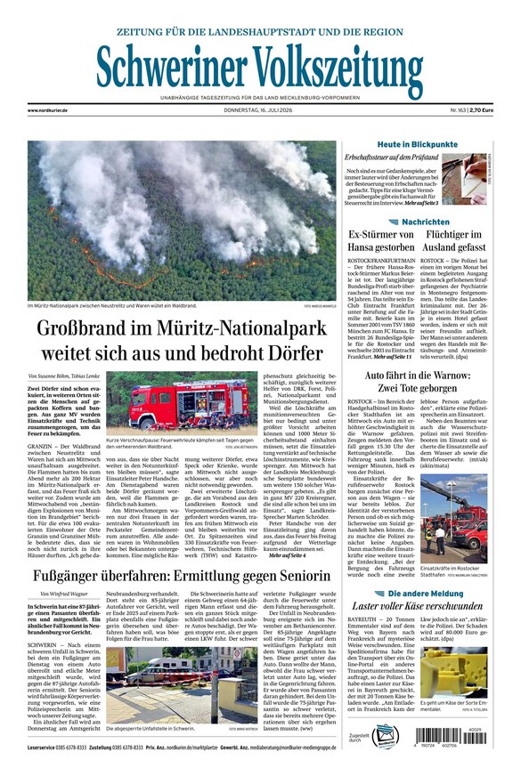Schweriner Volkszeitung - ePaper