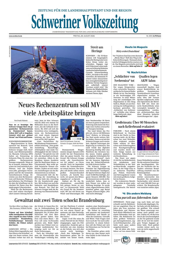 Schweriner Volkszeitung - ePaper