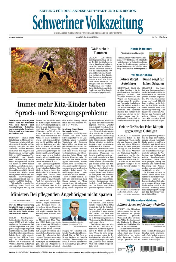Schweriner Volkszeitung - ePaper