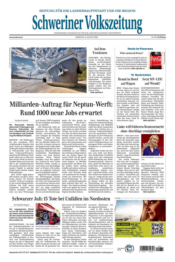 Schweriner Volkszeitung - ePaper