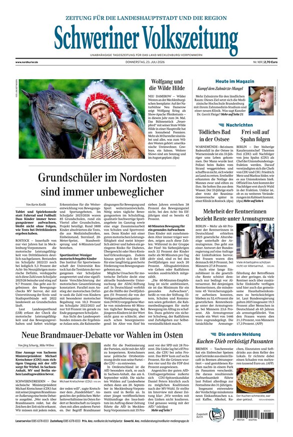 Schweriner Volkszeitung - ePaper