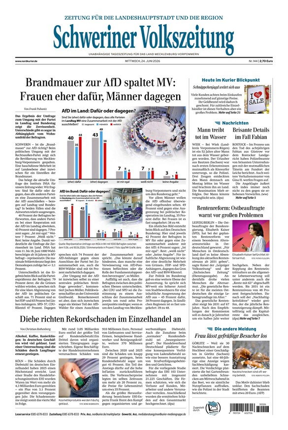 Schweriner Volkszeitung - ePaper