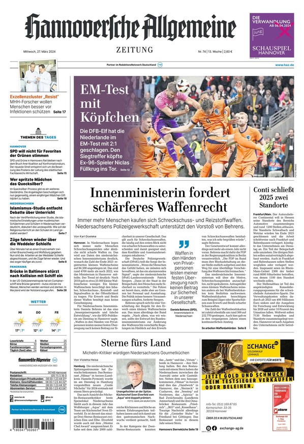 Hannoversche Allgemeine Zeitung - Als EPaper Im IKiosk Lesen