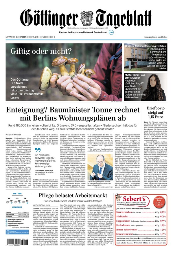 G&ouml;ttinger Tageblatt - ePaper