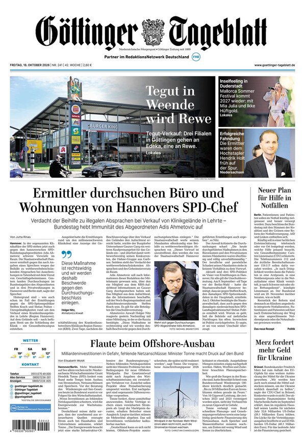 G&ouml;ttinger Tageblatt - ePaper