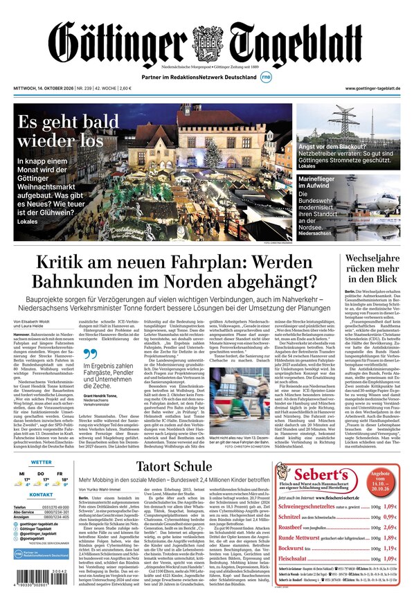 G&ouml;ttinger Tageblatt - ePaper