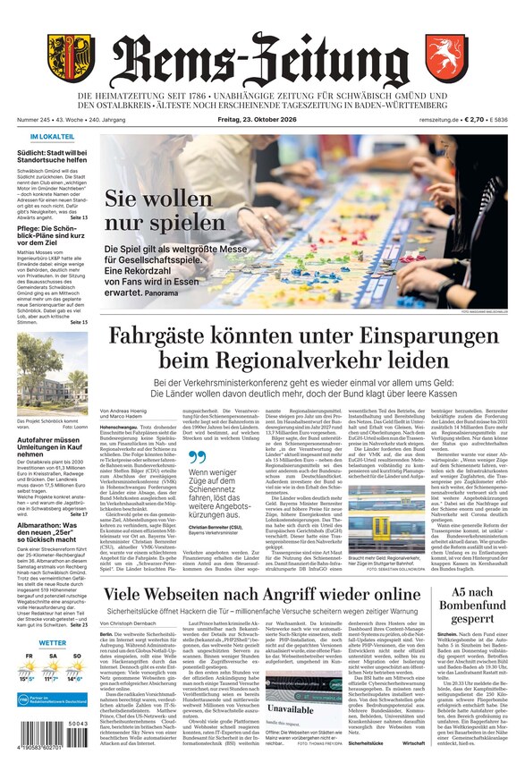 Rems-Zeitung - ePaper