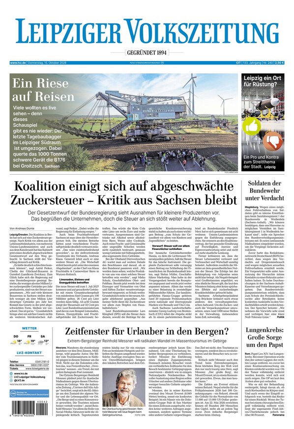 Leipziger Volkszeitung - ePaper