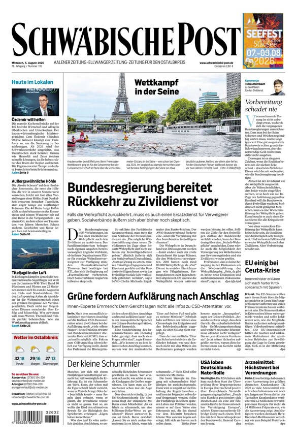 Schw&auml;bische Post - ePaper