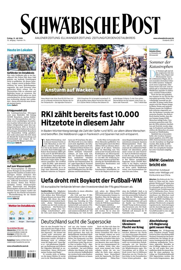 Schw&auml;bische Post - ePaper