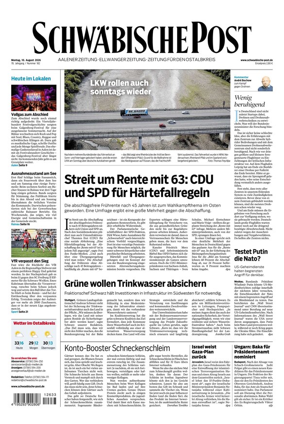 Schw&auml;bische Post - ePaper