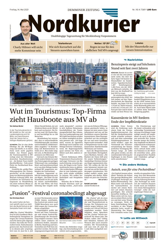 Nordkurier - Demminer Zeitung - Gazete EPaper Olarak IKiosk Da Oku