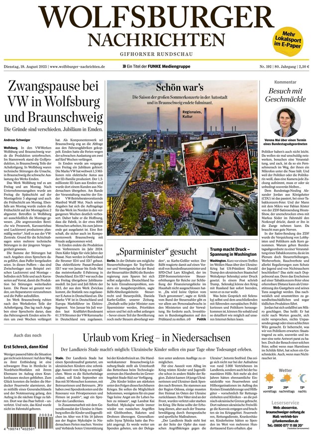 Wolfsburger Nachrichten - ePaper