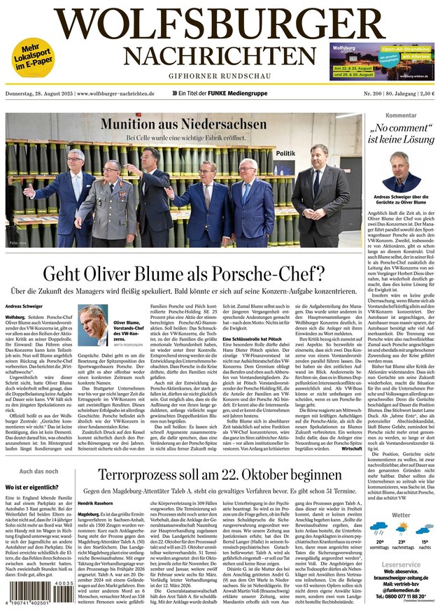 Wolfsburger Nachrichten - ePaper