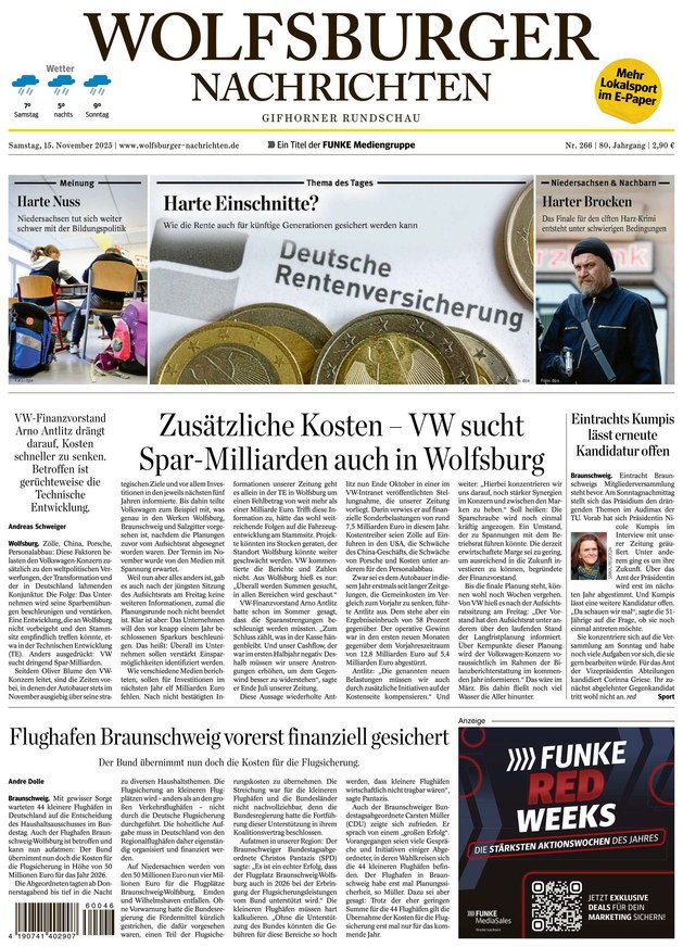 Wolfsburger Nachrichten - ePaper