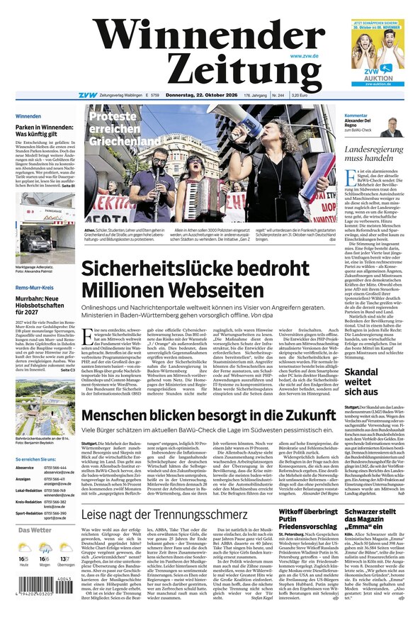 Winnender Zeitung - ePaper