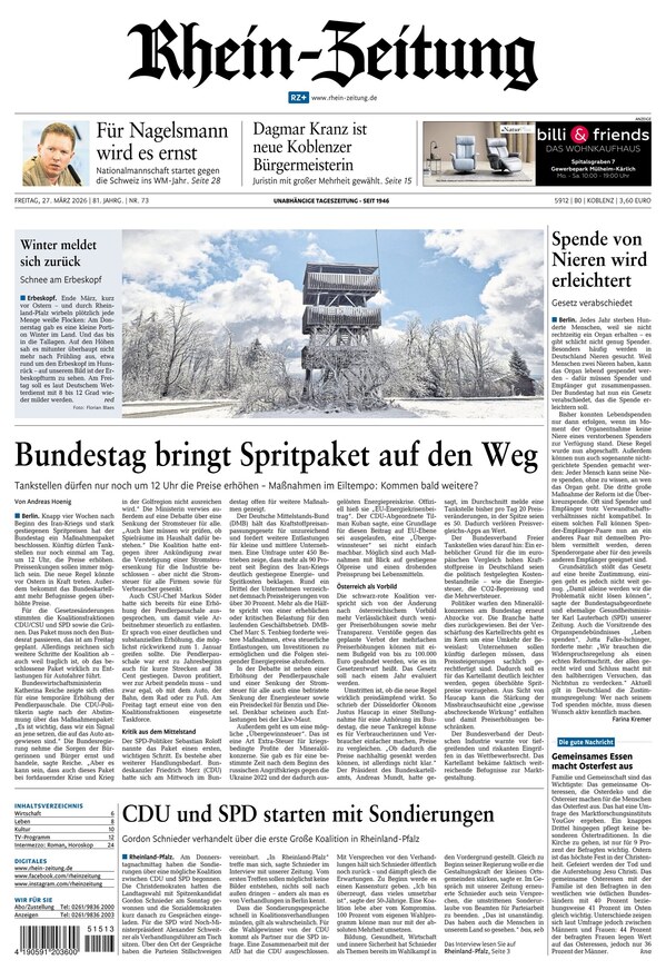 Rhein-Zeitung - ePaper