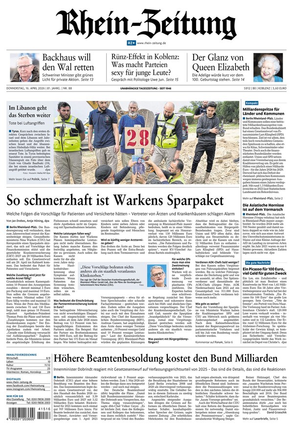 Rhein-Zeitung - ePaper