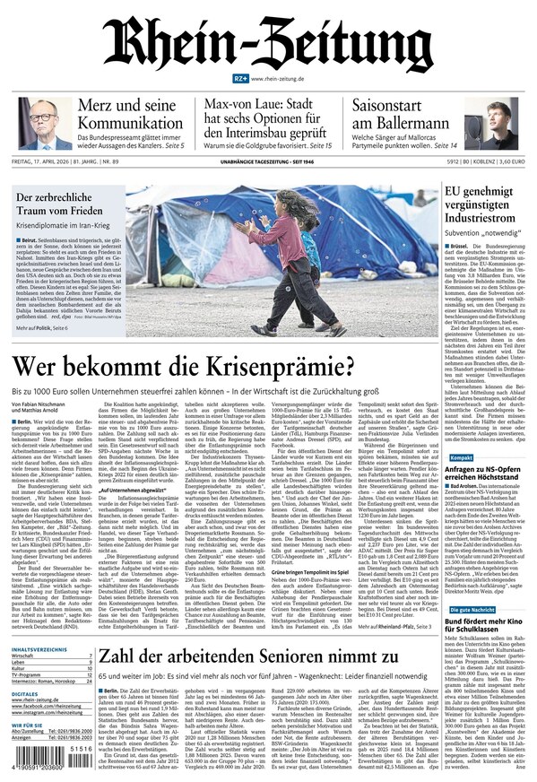 Rhein-Zeitung - ePaper