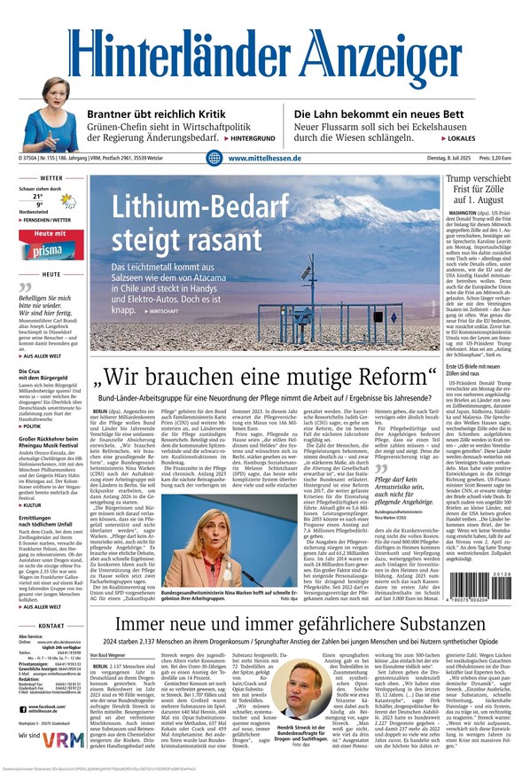 Hinterl nder Anzeiger Newspaper Read As E paper At IKiosk