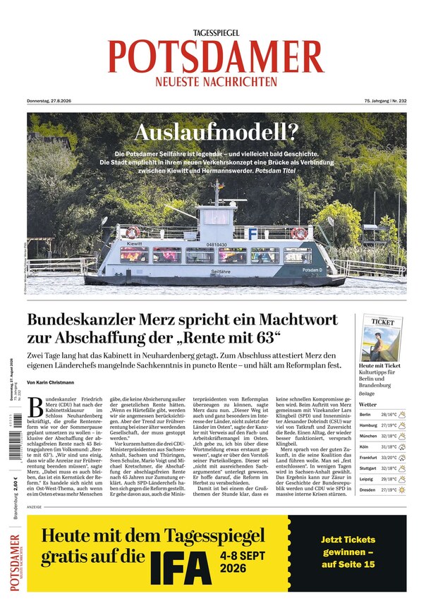 Potsdamer Neueste Nachrichten - ePaper