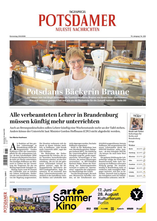 Potsdamer Neueste Nachrichten - ePaper