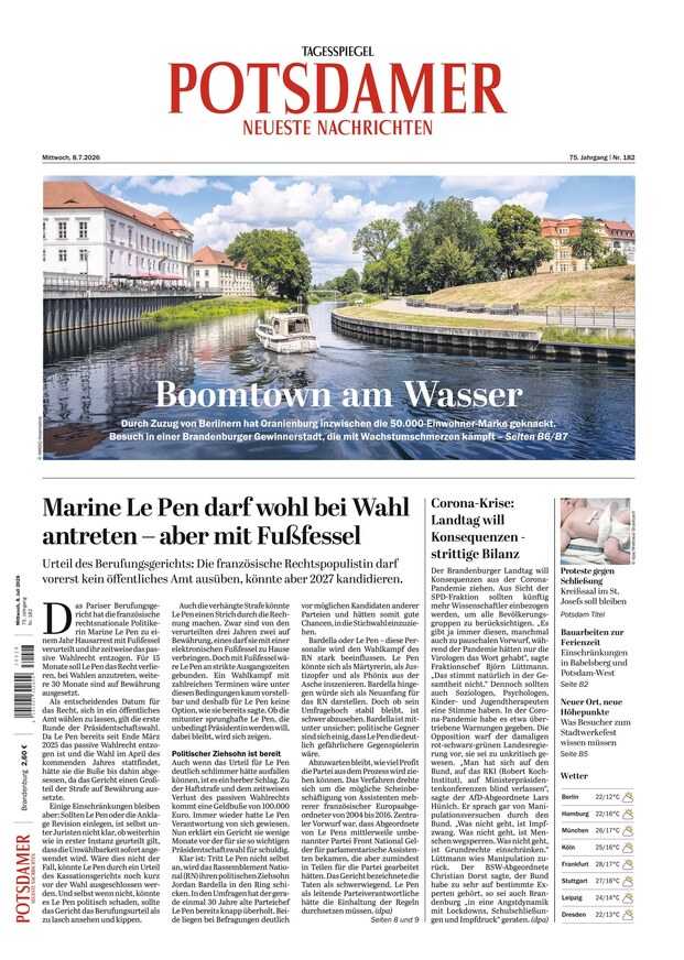 Potsdamer Neueste Nachrichten - ePaper