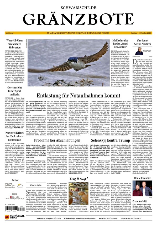 Gr&auml;nzbote - ePaper