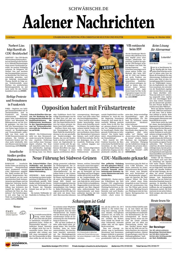 Aalener Nachrichten - ePaper