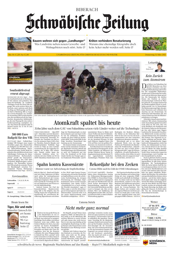 Schwäbische Zeitung Biberach - Gazete EPaper Olarak IKiosk Da Oku