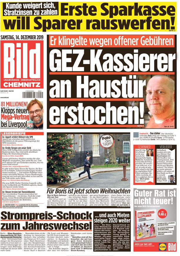 46++ Bild zeitung chemnitz lesen , BILD Chemnitz vom 14.12.2019 als ePaper im iKiosk lesen