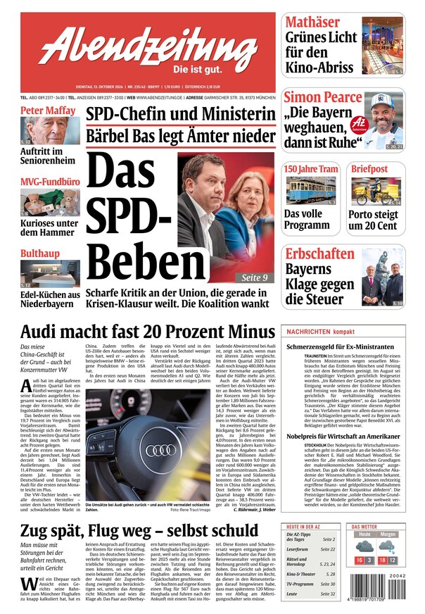 Abendzeitung M&uuml;nchen - ePaper