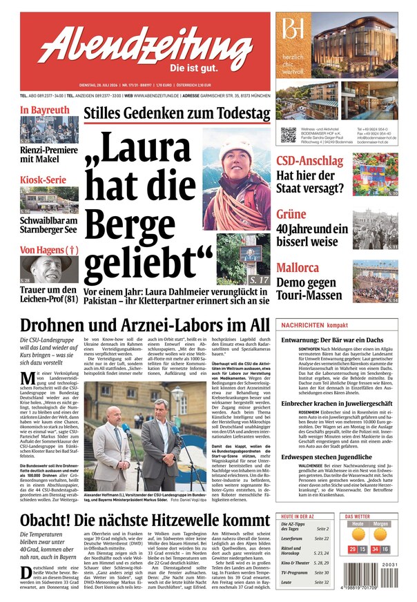 Abendzeitung M&uuml;nchen - ePaper