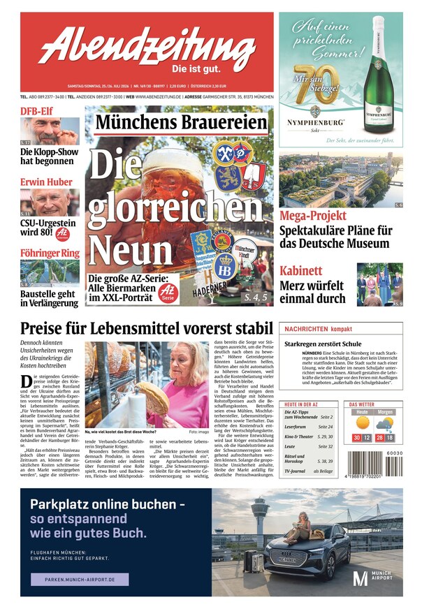 Abendzeitung M&uuml;nchen - ePaper