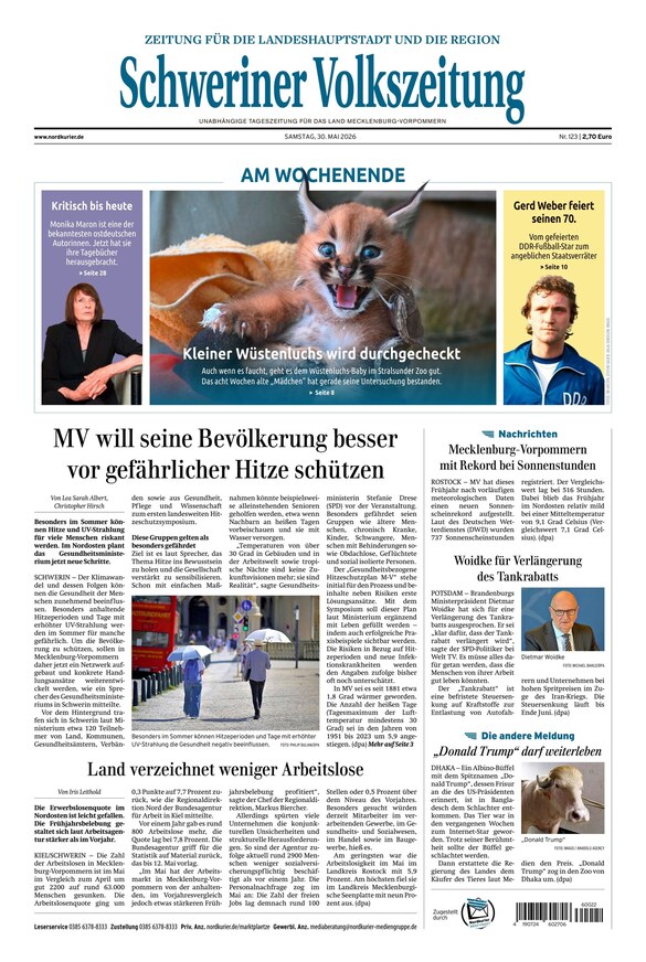 Schweriner Volkszeitung - ePaper