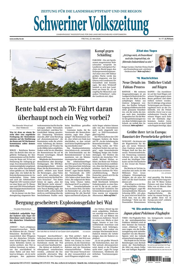Schweriner Volkszeitung - ePaper