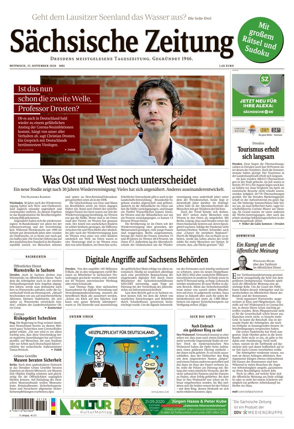 Sächsische Zeitung Dresden vom 23.09.2020 – als ePaper im iKiosk lesen