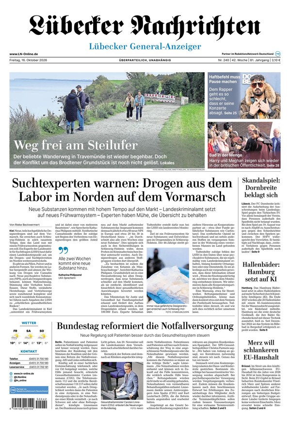 L&uuml;becker Nachrichten - ePaper