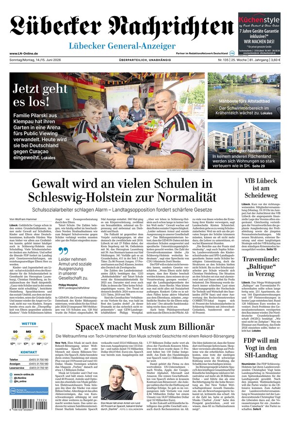 Lübecker Nachrichten - ePaper
